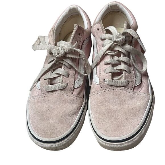 Vans Women’s Pink Suede/Canvas Old Skool Sneakers. Size 5.5. - Picture 5 of 7